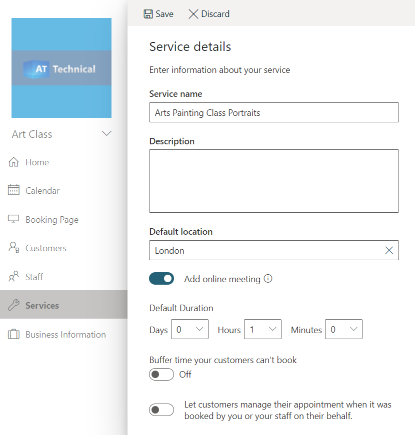 O365Booking Services