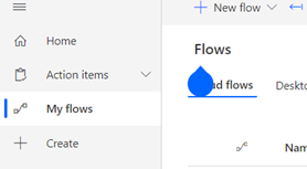 PowerAutomate1 creating a flow