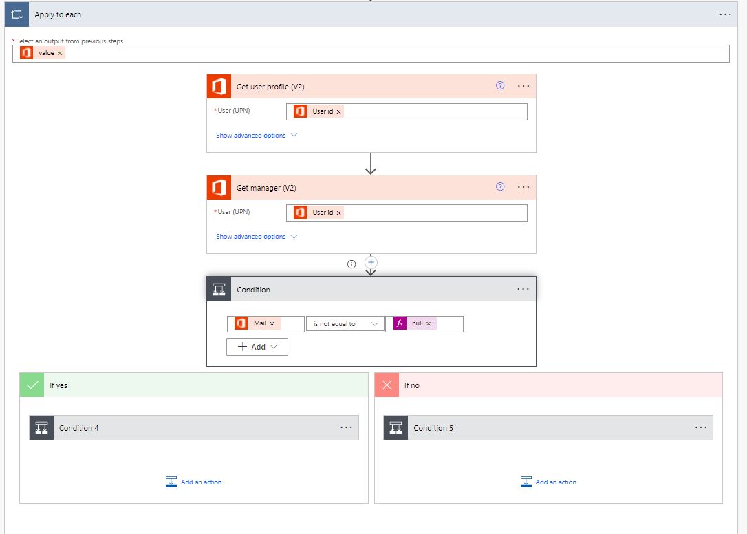 Flow-get-office 365 -applytoeach-users-Employee Directory