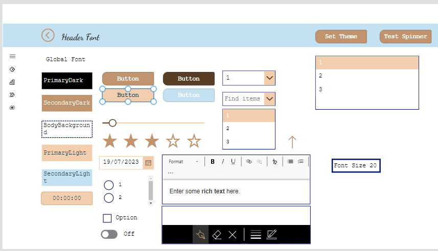 Global Power App Controls 