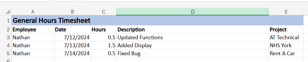 Old Excel Process Old Excel Process